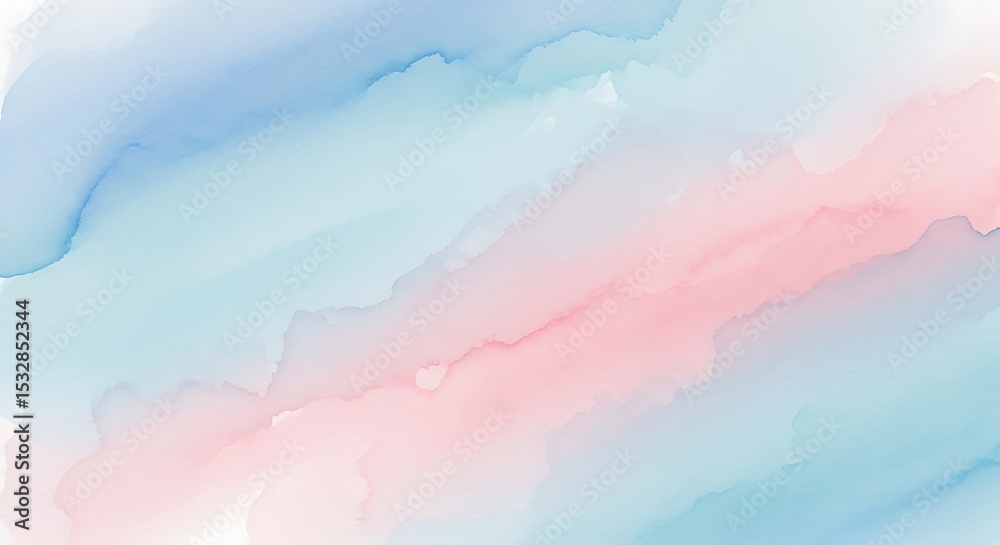 Abstract Watercolor Background Pastel Pink and Blue Hues Abstract Watercolor Background Pastel Pink and Blue Hues