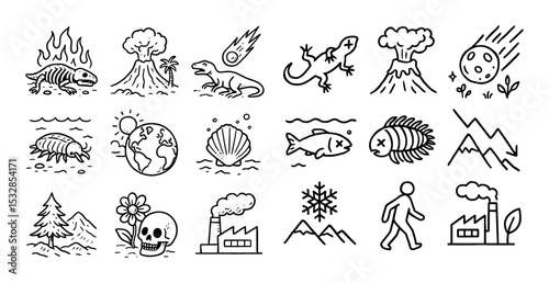 Extinction Events Icons