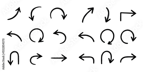 Curved Arrow Icons