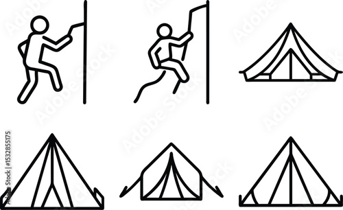 climber vector set