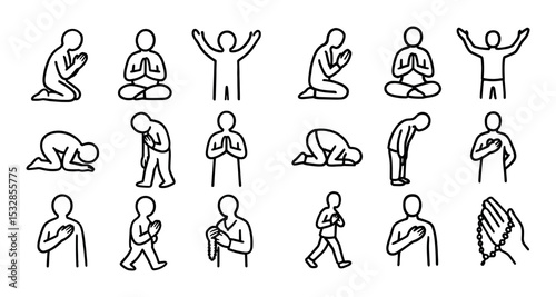 Prayer Posture Icons