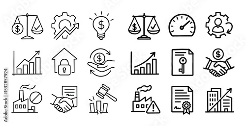 Law and Economics Icons