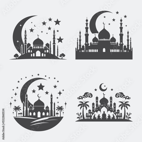 taj mahal vector illustration