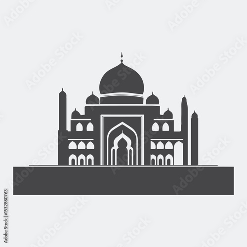 taj mahal vector
