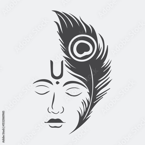 peacock feather vector