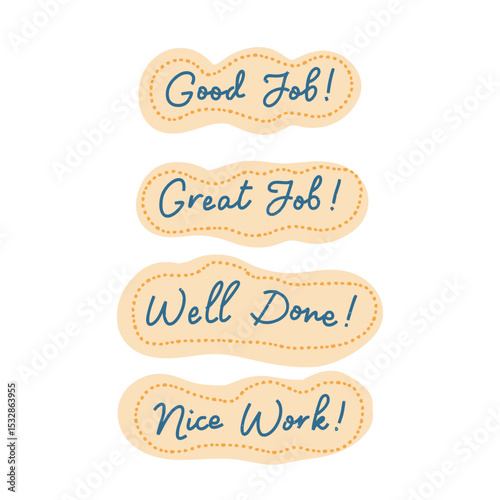 Good Job Encouragement Labels