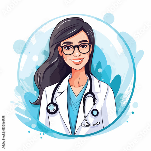 Professional Health Care Worker Design Vector for Medical Websites and Health Publications