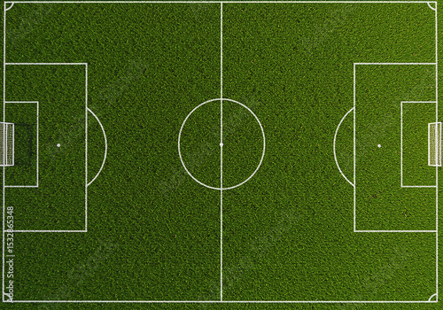 Soccer field top view