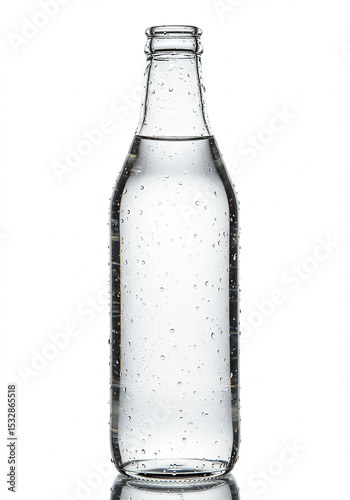 Wallpaper Mural Glass bottle with water droplets isolated on white Torontodigital.ca