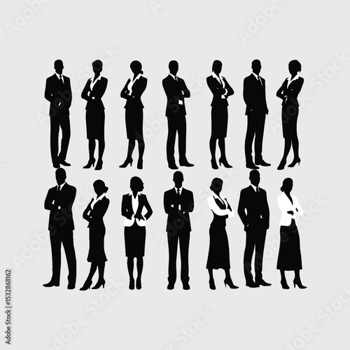Business people silhouettes