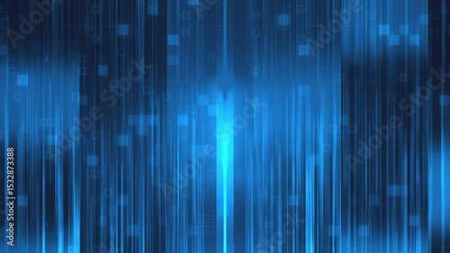 Blue abstraction with vertical lines. Computer generated 3d render