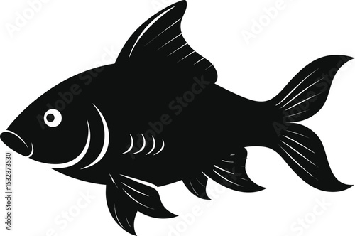 vector illustration of a fish icon