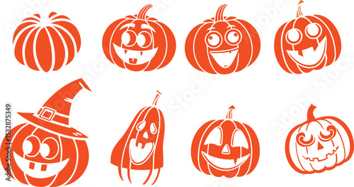 Hot red Pumpkin for new year celebration and for holiday