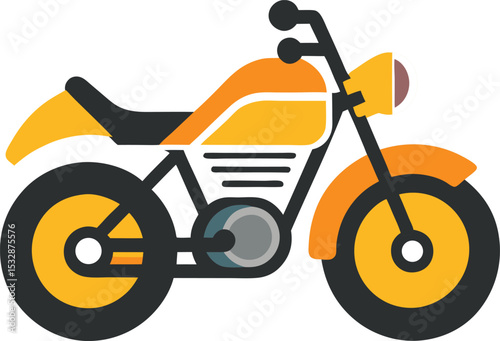 vector illustration of a motorcycle 