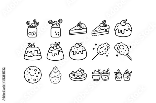 Delicious and Delightful Desserts SVG Vector Set