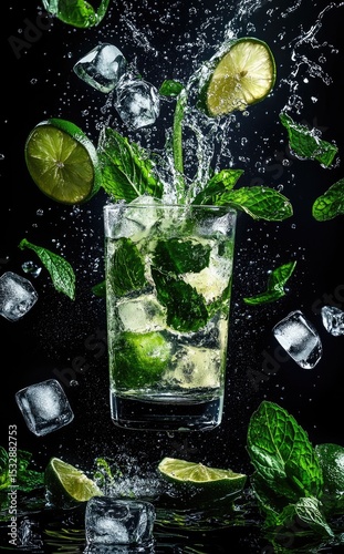 Mojito cocktail explosion
