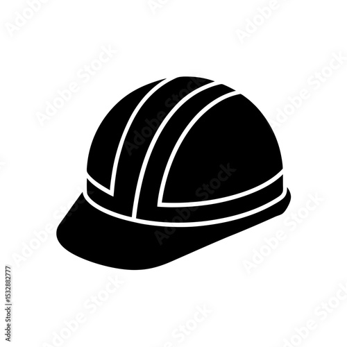 construction helmet icon on white background  .svg