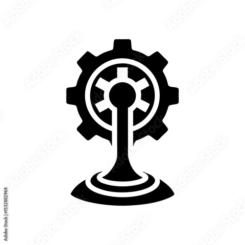 gear shift icon on white background  .svg
