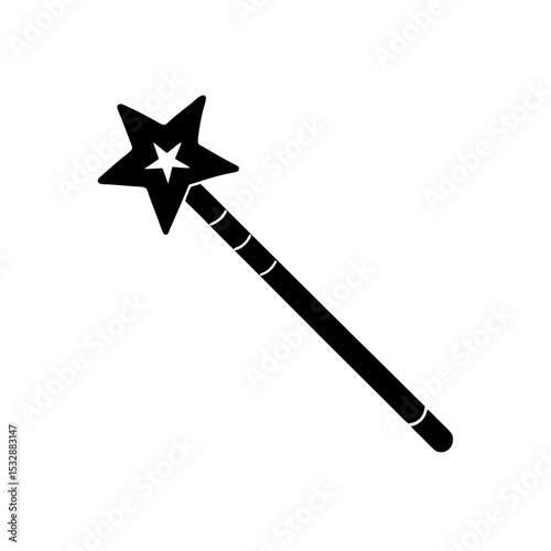 magic wand icon on white background  .svg