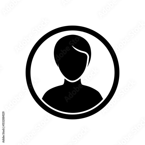 user profile icon on white background  .svg