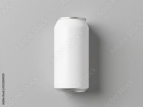 Blank White Soda Can Mockup Template Design