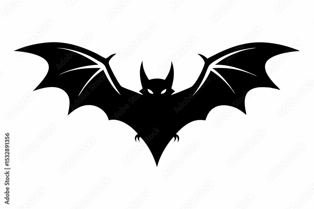 Fototapeta premium bat sihouette black vector