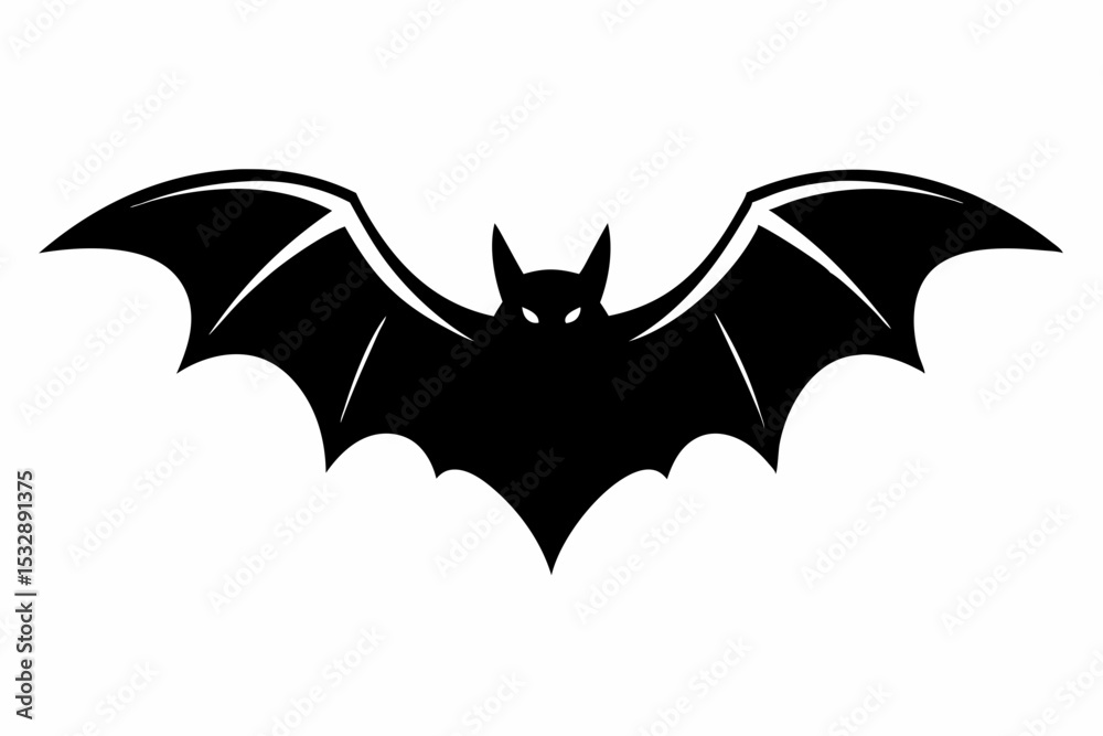 Fototapeta premium bat sihouette black vector