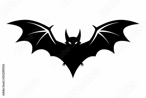 bat sihouette black vector