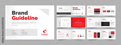  Brand Guideline, Brand Guidelines Presentation Design