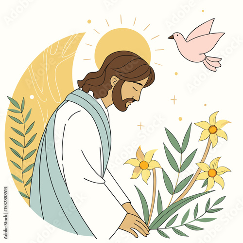 Corpus Christi Day photo and template and social Media post