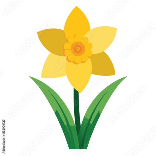daffodil-vector-icon-on-white-background.eps