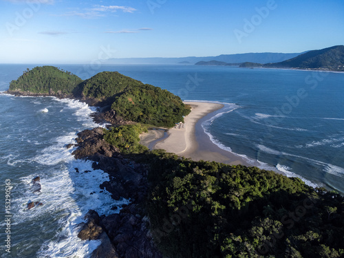 small island with a paradisiacal beach