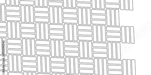 Weave Pattern Showing Repetition Useful as Background. Minimal line Seamless geometric pattern with shapes. Decoration and maze ornament square wall tile. colorful rattan weave texture background.