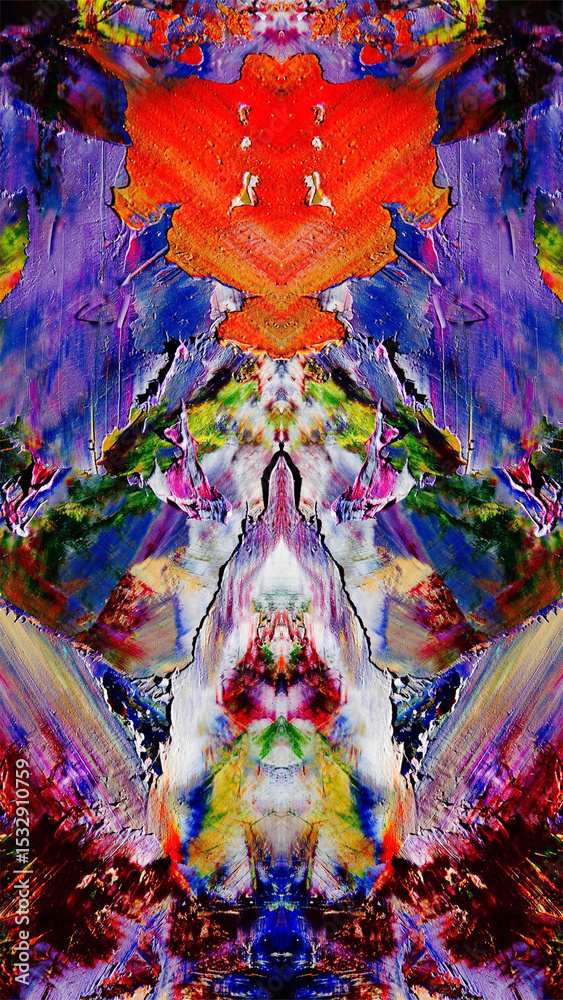 Fototapeta premium Abstract art background . Hand painting artwork on canvas .