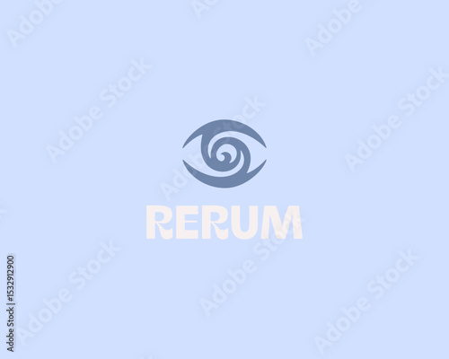 Creative eye logo. Creative optics vision sign. Waves splash vortex vector symbol.