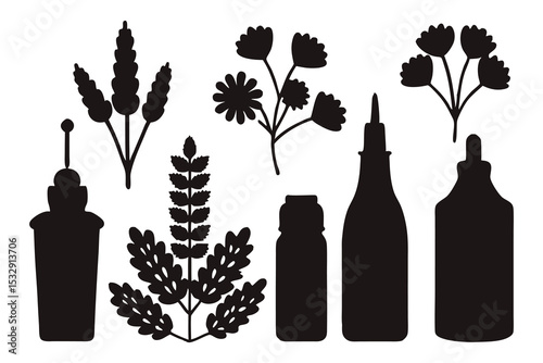 Sleek Black Silhouette Vector Illustration Versatile Design Element for Creative Projects and Applications