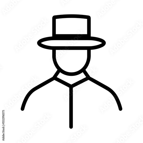 Man wearing a top hat and formal shirt representing funerals and funeral services  