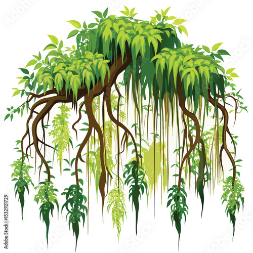 natural spanish moss hanging design