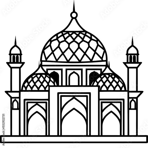 Geometric Masjid Pattern