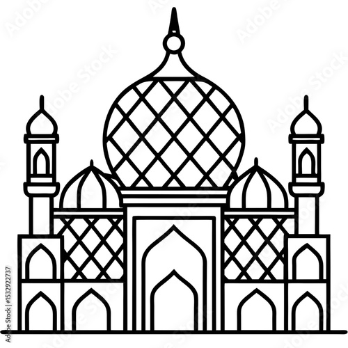 Geometric Masjid Pattern