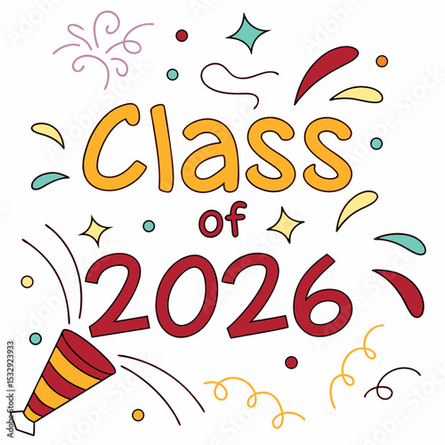 Class of 2026 graduation celebration design