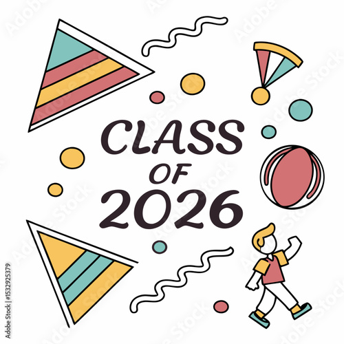 Class of 2026 graduation celebration design
