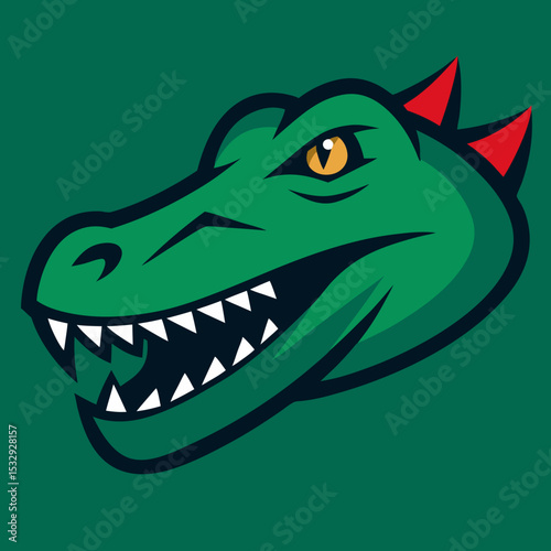 cartoon crocodile head