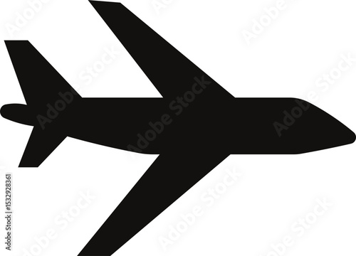 silhouette of airplane