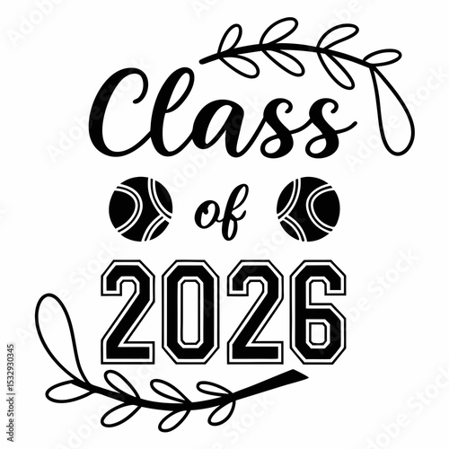 Class of 2026 graduation design template