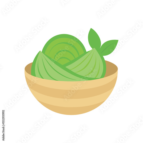 Zucchini Noodles Bowl Healthy Illustration