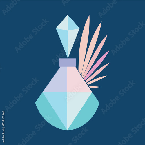 Fennel Fragrance Bottle Modern Vector Design