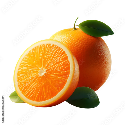 Vibrant Oranges A Refreshing Citrus Fruit Still Life Image Captured