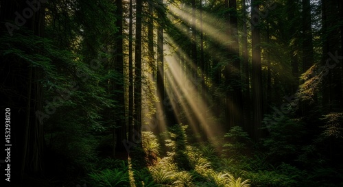 Fototapeta Naklejka Na Ścianę i Meble -  rain forest in the morning