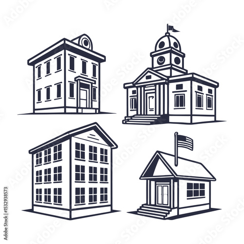 Classic Building Architecture Elegant Designs of Municipal Structures
